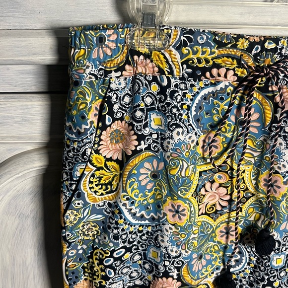 Ann Taylor LOFT Tapestry Floral Paisley Drawstring Skirt - Picture 6 of 10